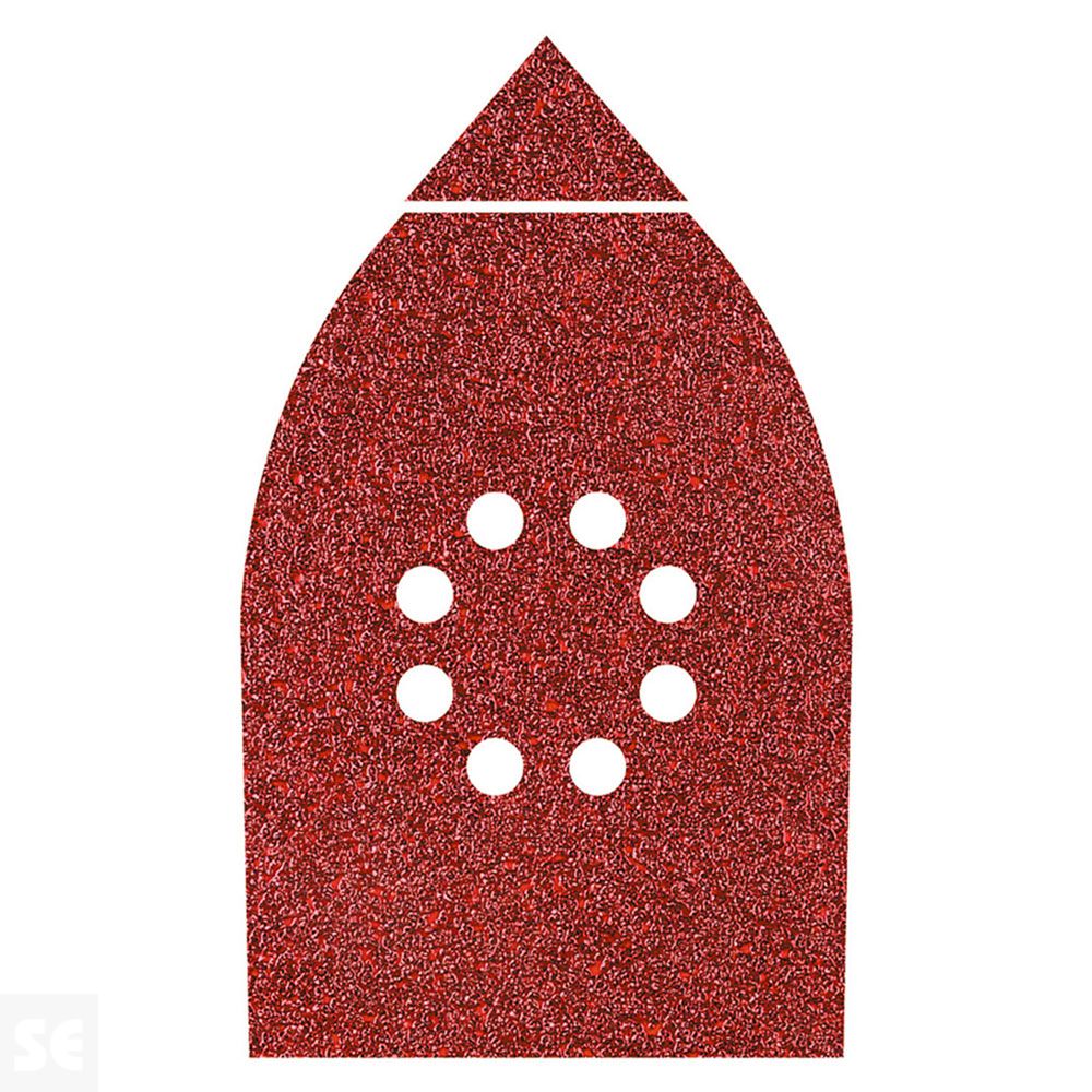 Lija Abrasiva Delta Corindon con Cierre adhesivo 107x142Mm Grano 80 6U