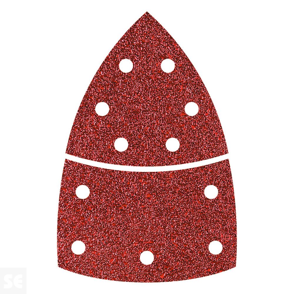 Lija Abrasiva Delta Corindon con Cierre adhesivo 95Mm/Base Grano 80 10U