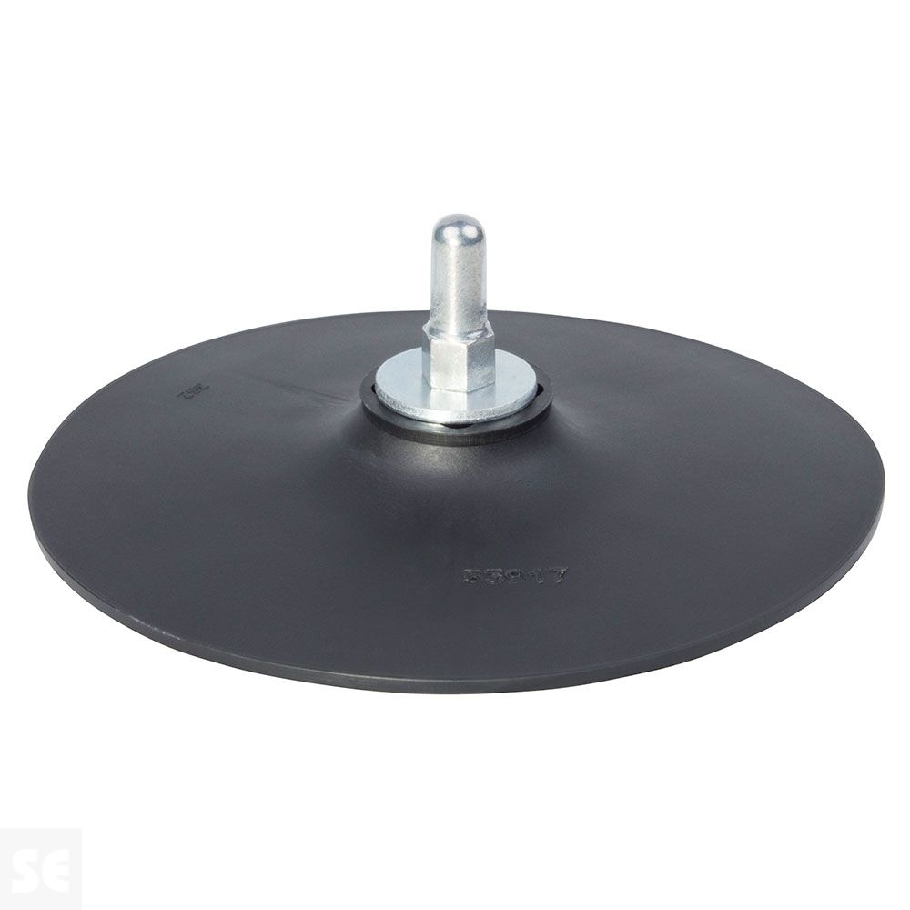 Plato Goma Con Vastago 6Mm. 125Mm. Wolcraft 2020000