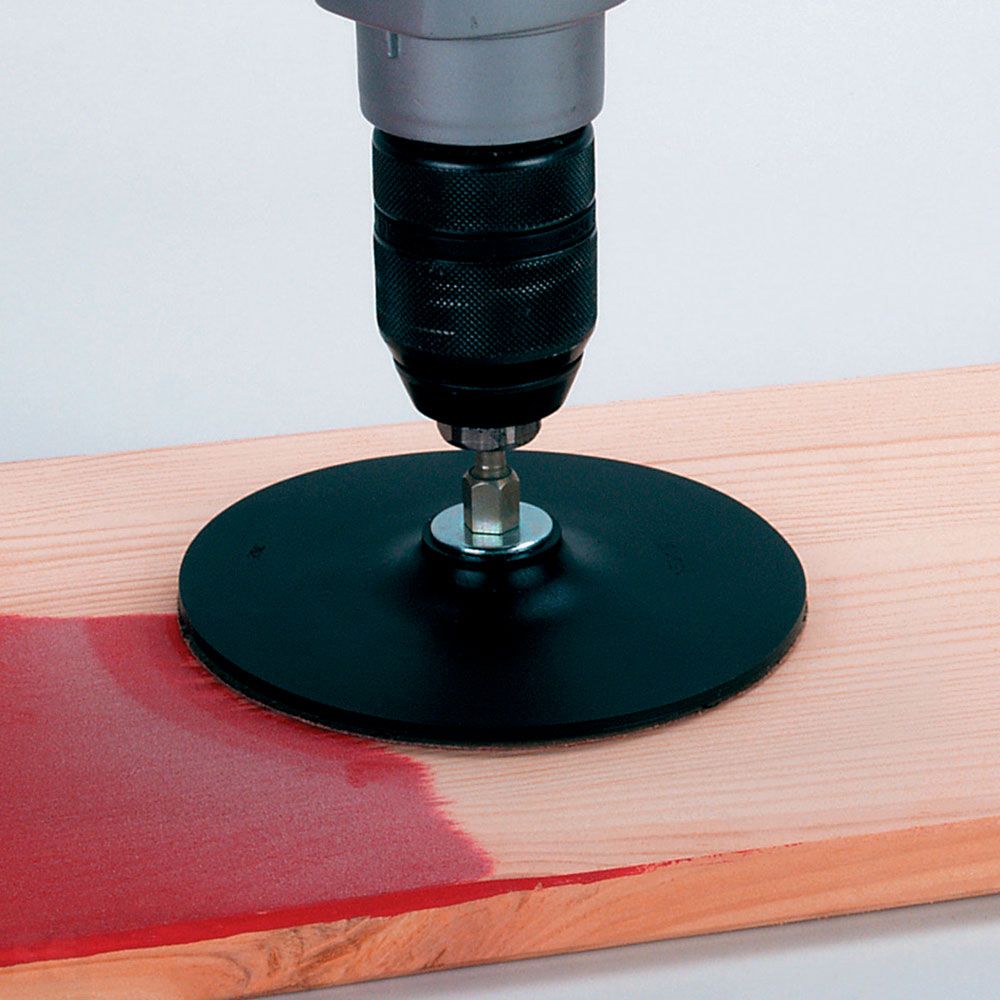 Plato Goma Con Vastago 6Mm. 125Mm. Wolcraft 2020000