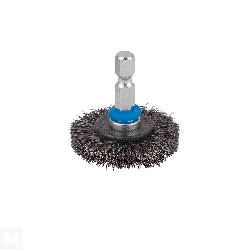 Cepillo Circular Metálico Vástago 6 mm 75x10 mm Wolcraft 2100000