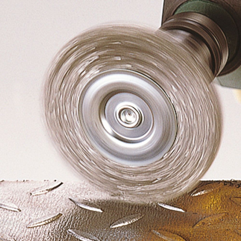 Cepillo Circular Metálico Vástago 6 mm 75x10 mm Wolcraft 2100000