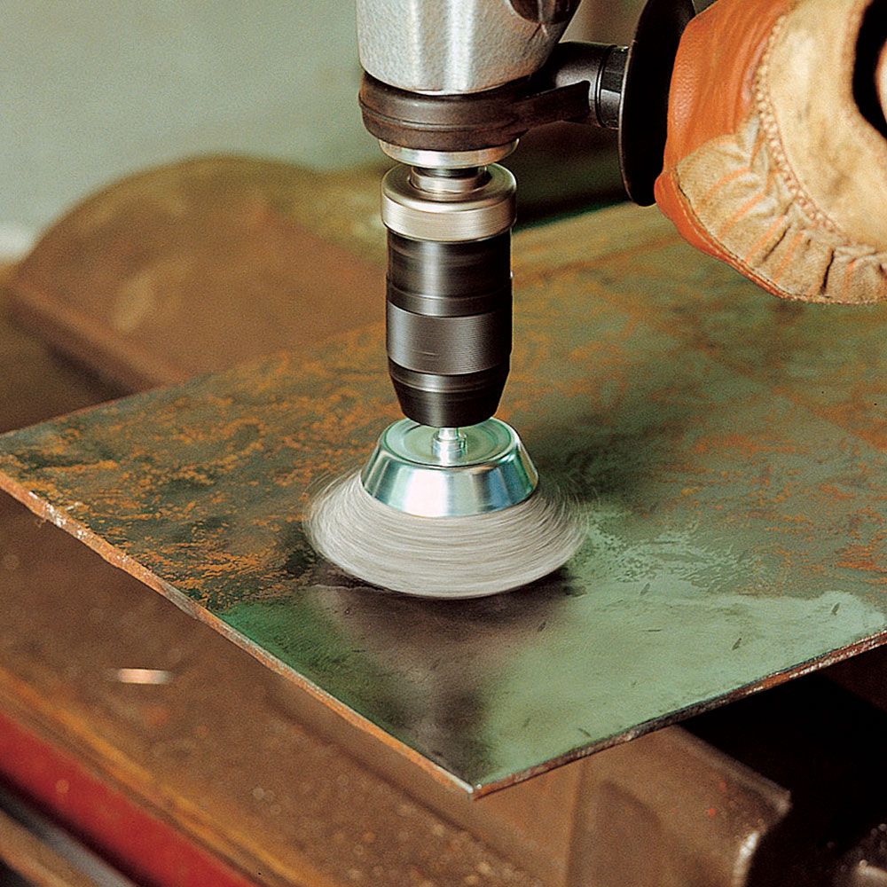 Cepillo Metálico Forma de Copa Vástago 6 mm 75 mm  Wolcraft 2108000