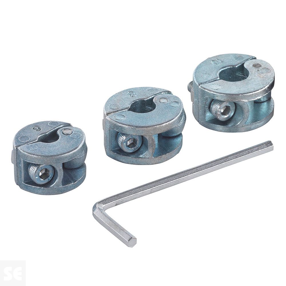 Juego Topes de Profundidad Para Brocas 6, 8, 10 mm Wolcraft 2755000