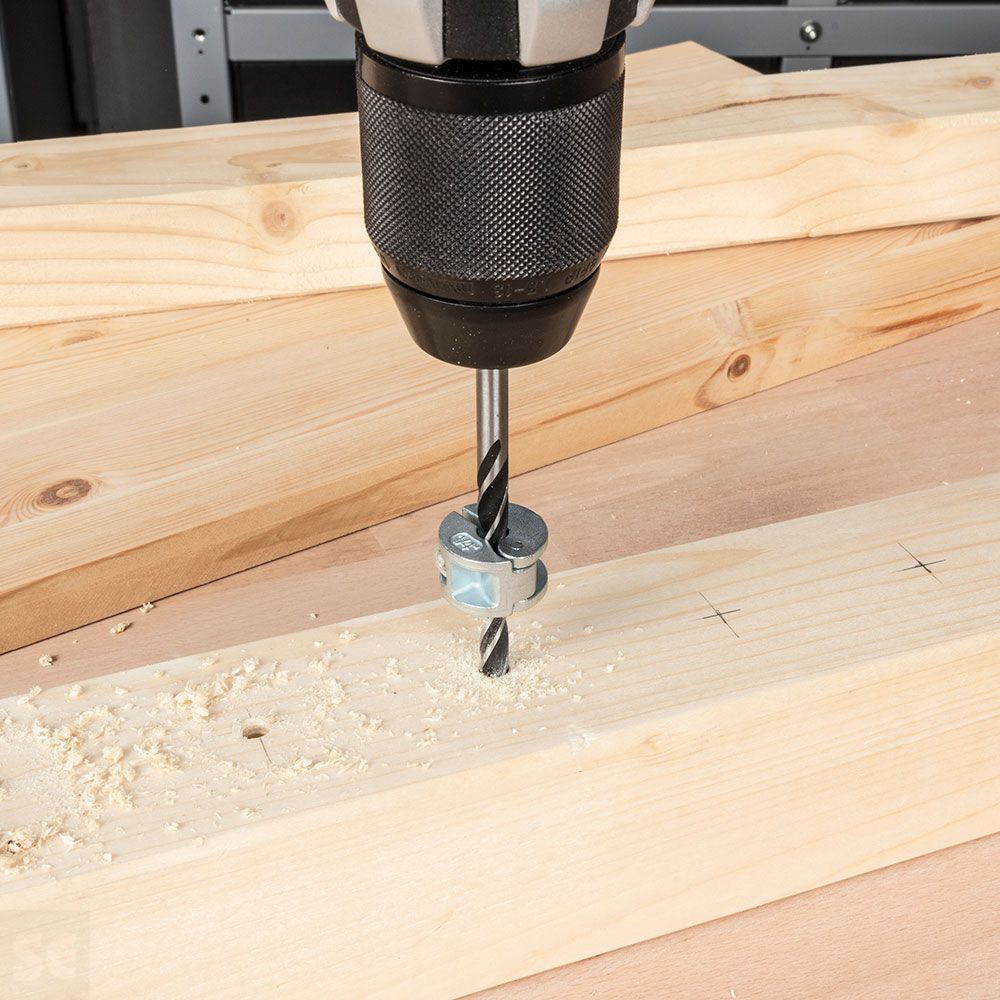 Juego Topes de Profundidad Para Brocas 6, 8, 10 mm Wolcraft 2755000