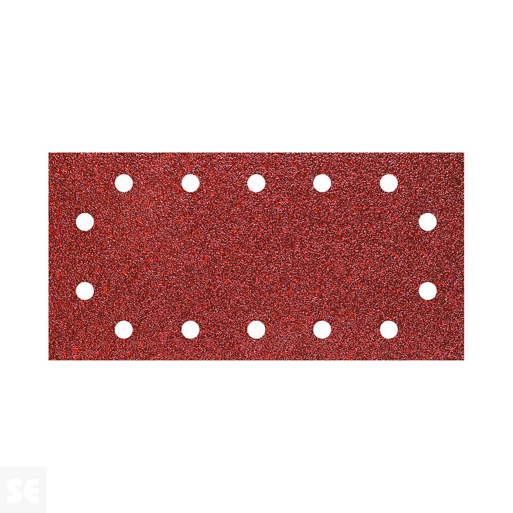 Hojas de Lijar Adhesivas Perforadas Grano 80 115x230 mm (5 uds.)