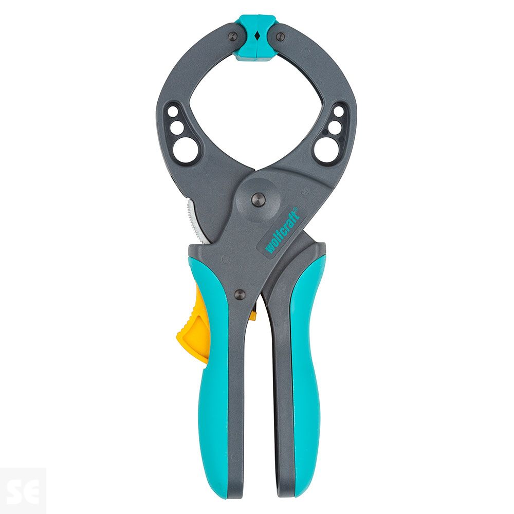 Pinza con Resorte Wolcraft Plástico de Carraca 50 mm