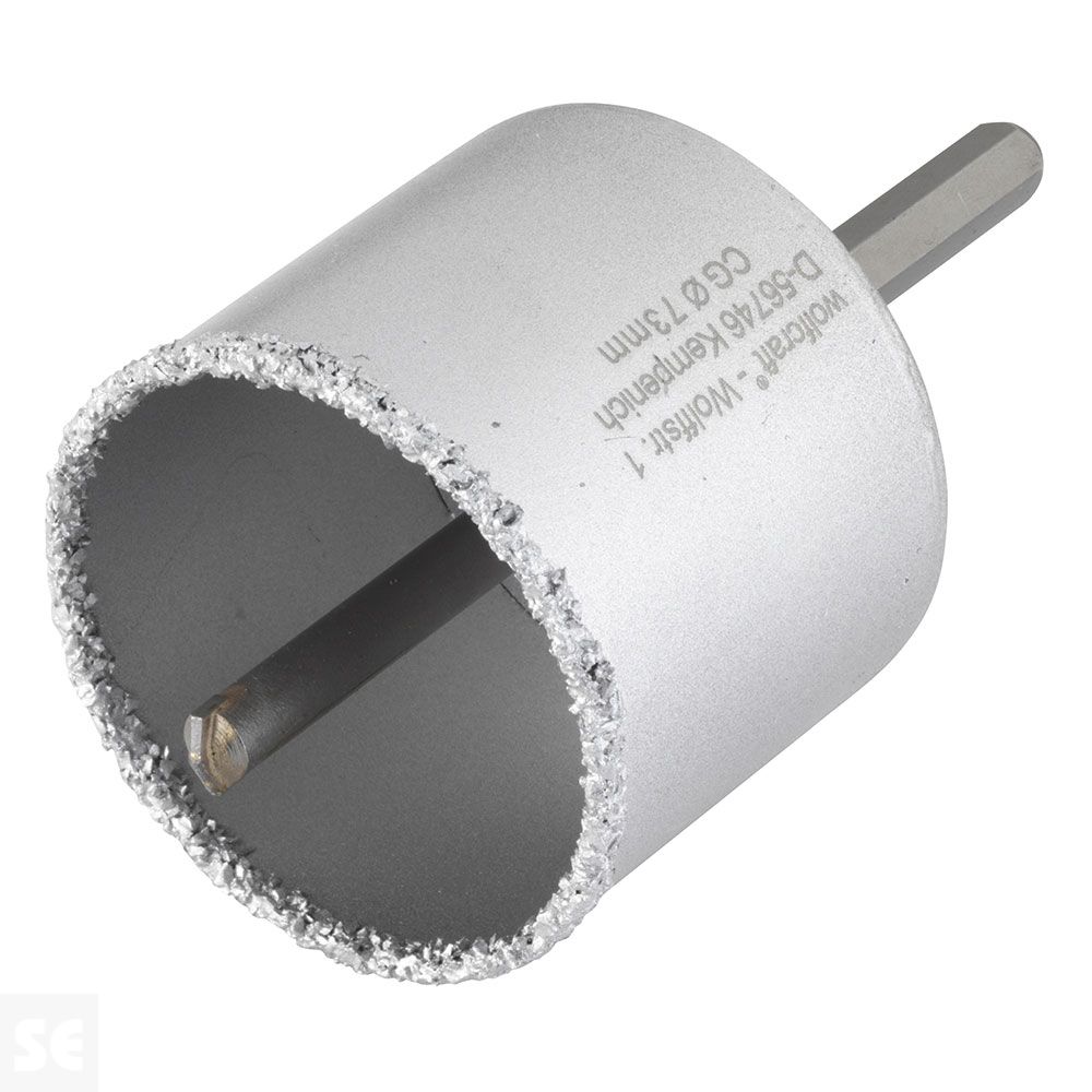 Corona Carburo Tungsteno Hormigón 73 mm