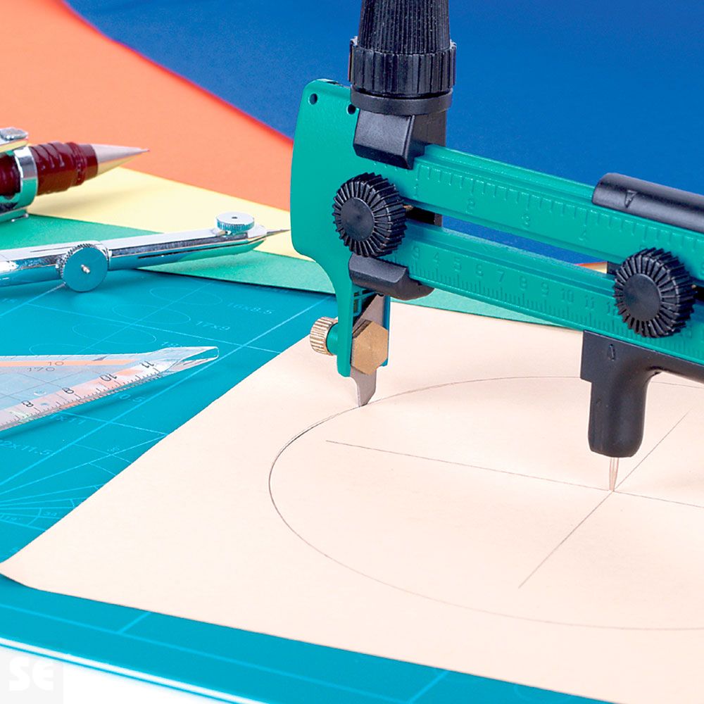 Cortador Circular Wolcraft Papel, Cartulina, Piel 40 mm a 240 mm