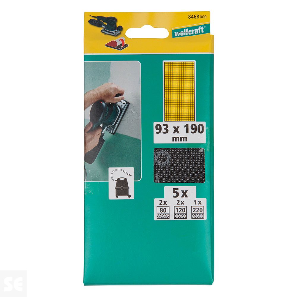 Tejidos De Rejilla Adh. Silicio Gr. 80,120,220 93 x 190Mm 5Uds