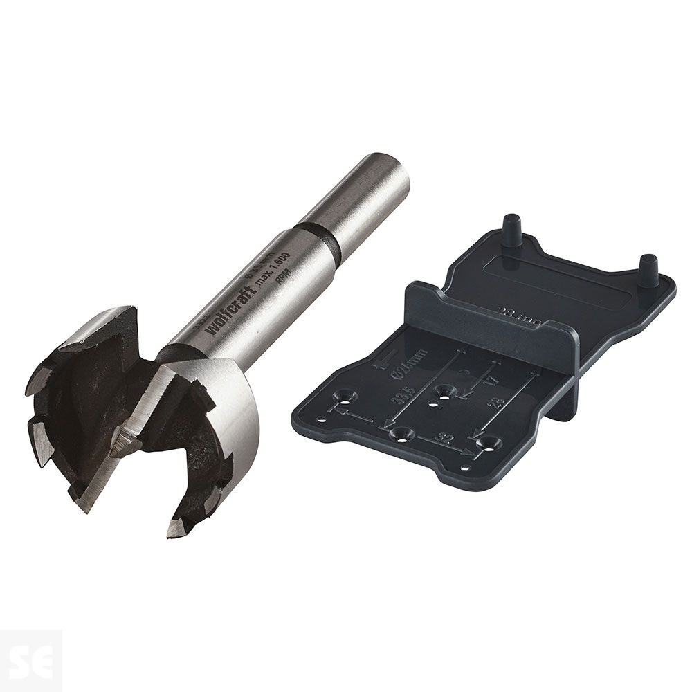 Fresa de Cazoleta de 35 mm + Dispositivo de Marcado