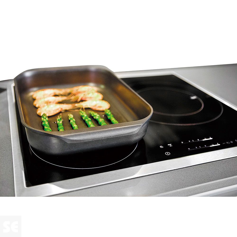 Fuente horno-plancha aluminio fundido 40x26x6 (Válida para todos los fuegos incluida induccion y el horno)