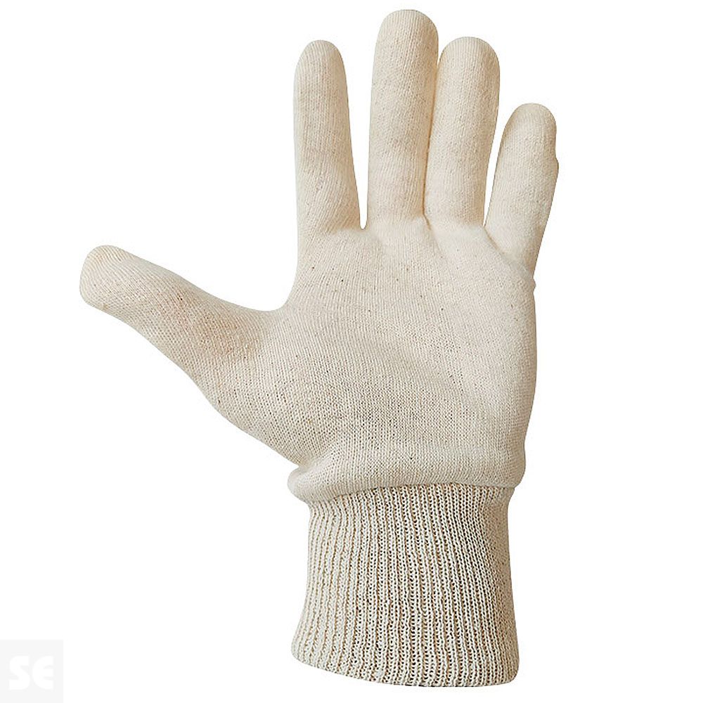 Guantes Algodón Crudo con Puño Elástico 413-Ap