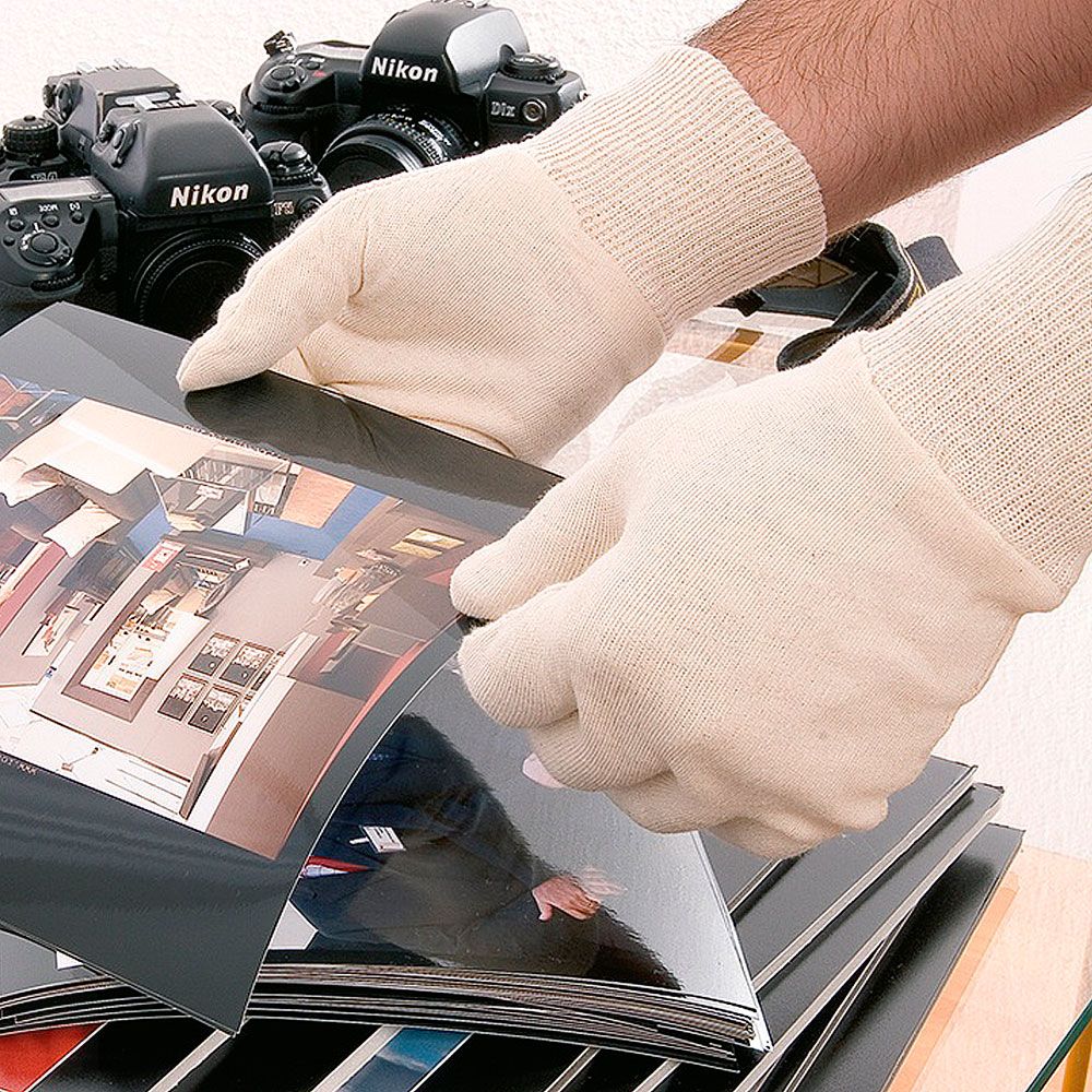 Guantes Algodón Crudo con Puño Elástico 413-Ap