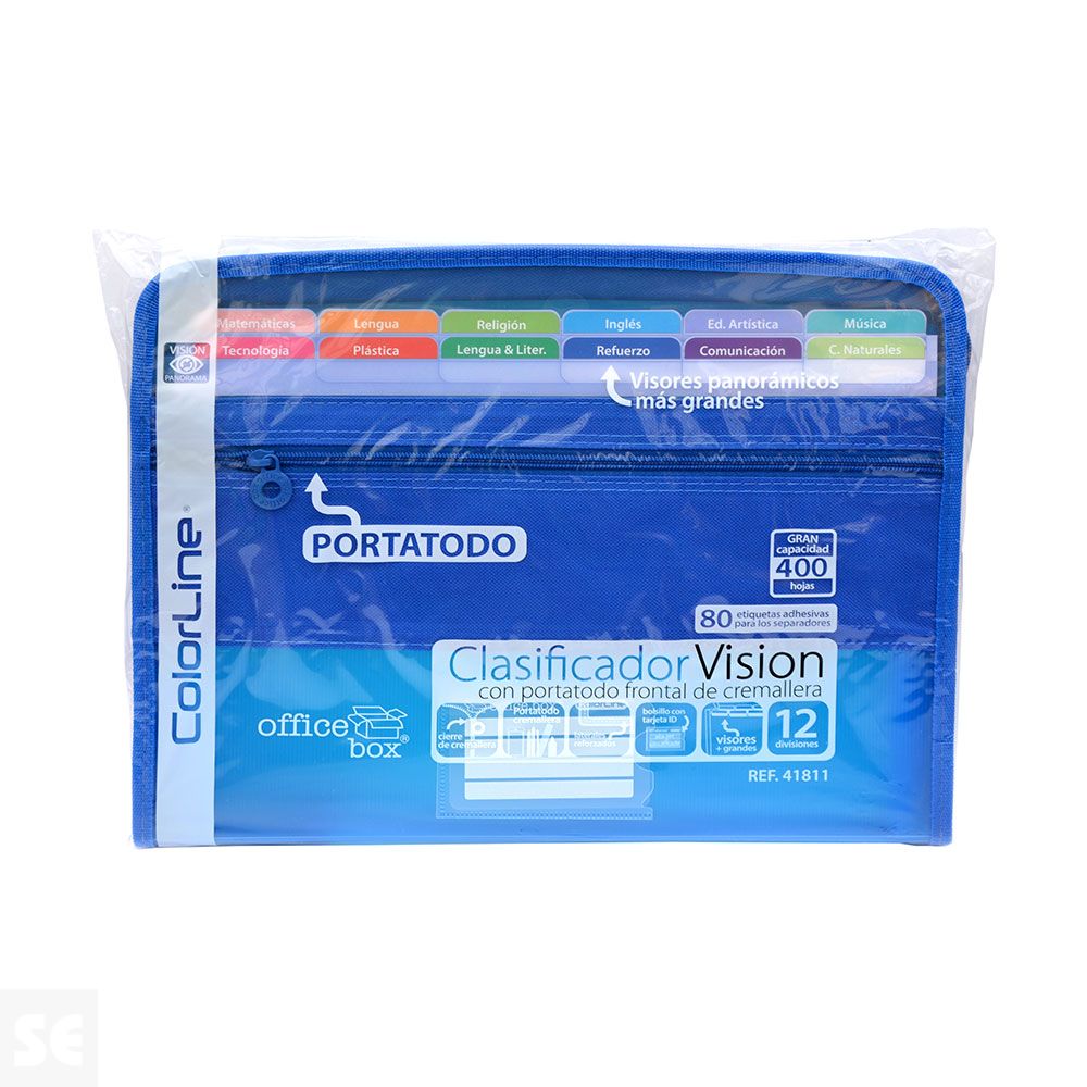 Clasificador Visión con Cremallera Surtido 35x27 cm 41811 