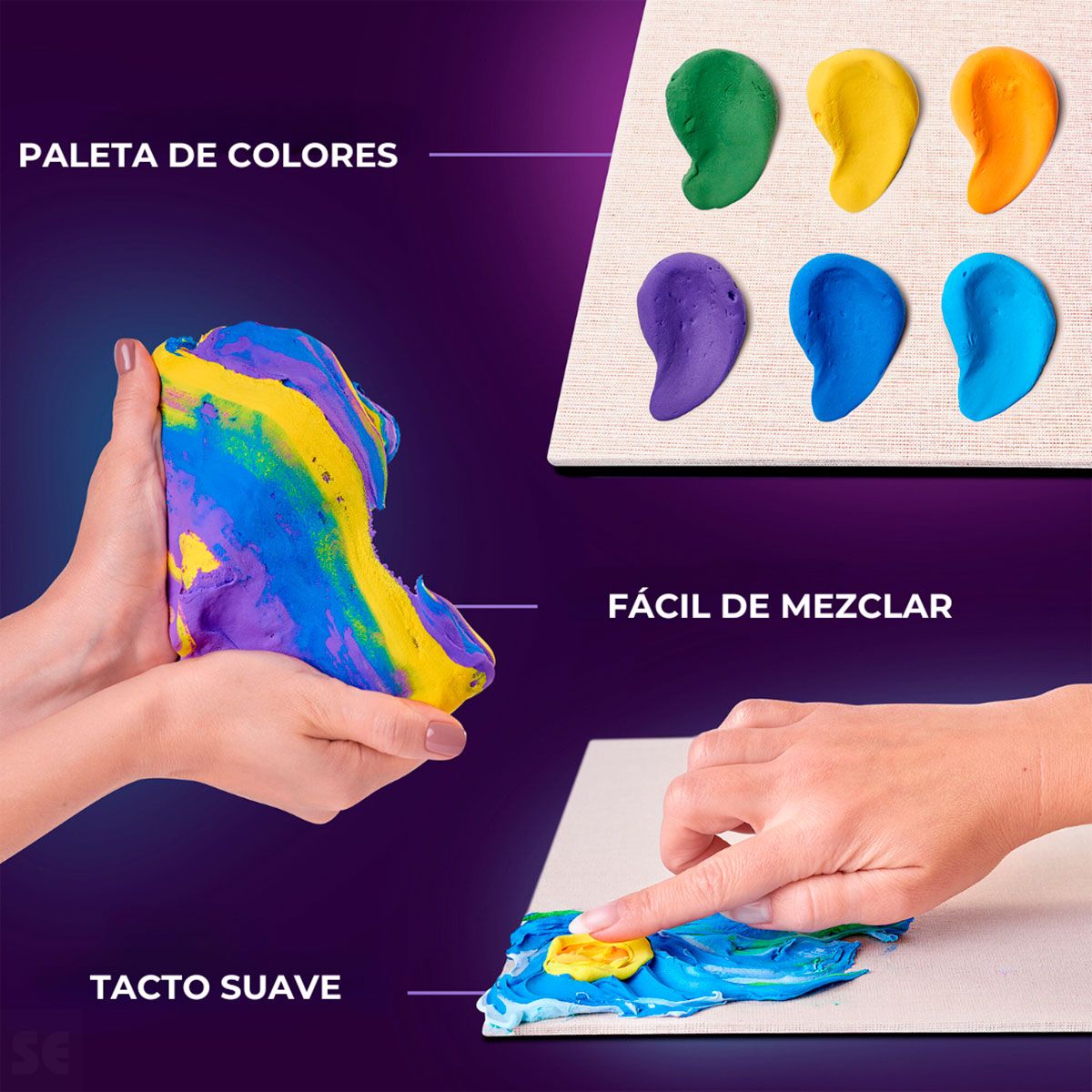 Conjunto Creativo Pintura 3d Diy Noche Estrellada 30x40cm