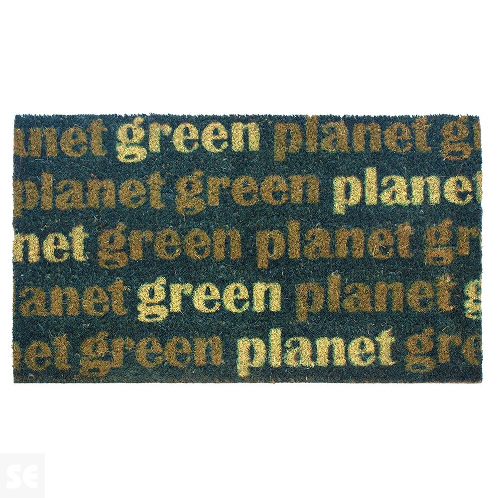 Felpudo Coco Planeta Verde 40 x 70 cm. 