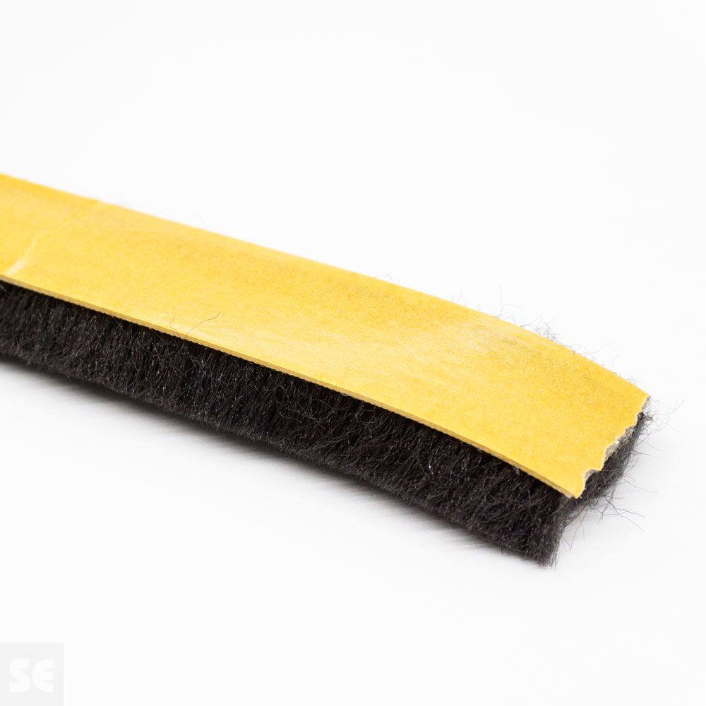 Accesorio Burlete Cepillo  ventana 22x13mm. Adhesivo (a metros)