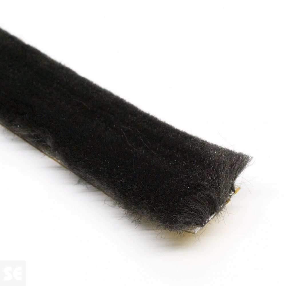 Accesorio Burlete Cepillo  ventana 22x13mm. Adhesivo (a metros)