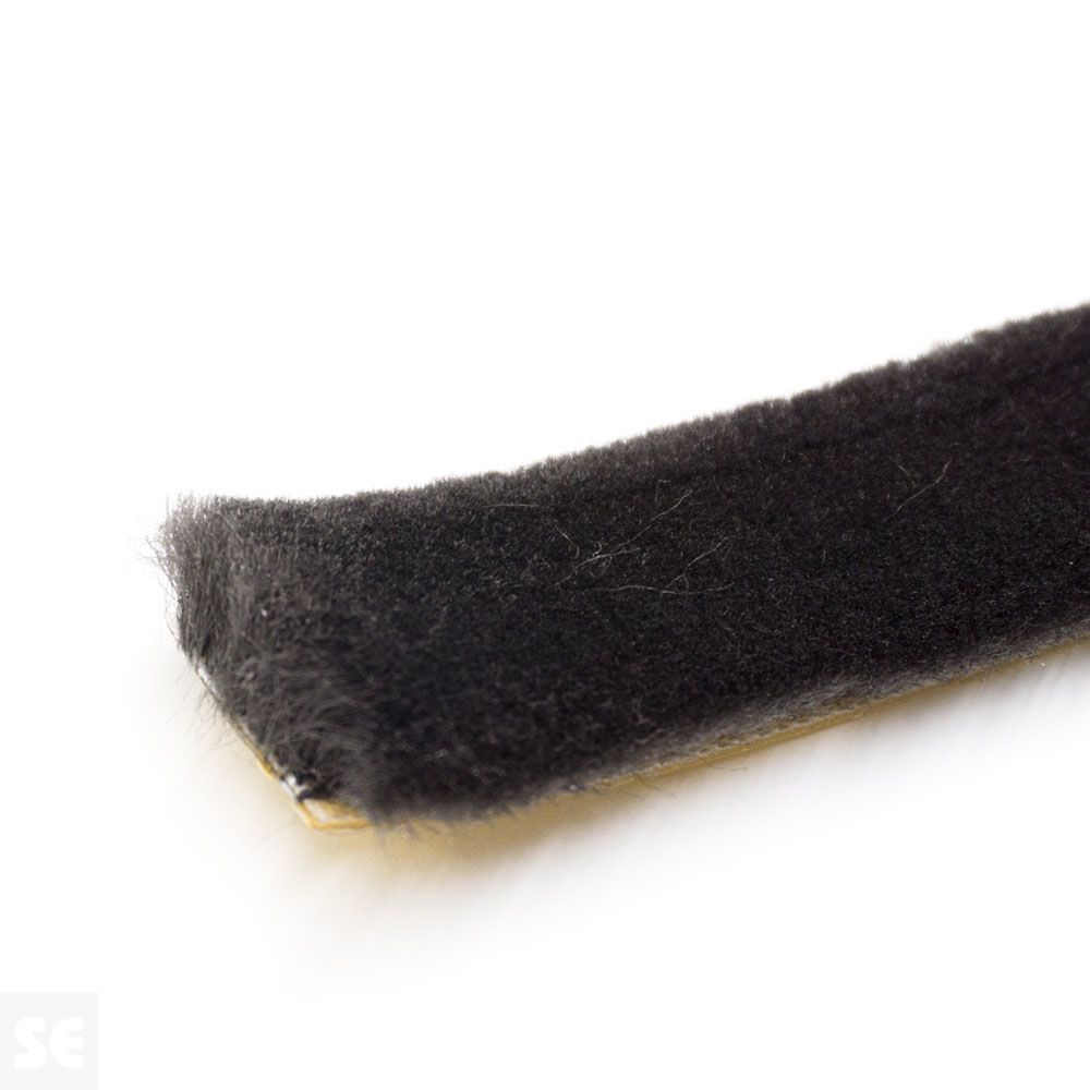 Accesorio Burlete Cepillo  ventana 22x13mm. Adhesivo (a metros)