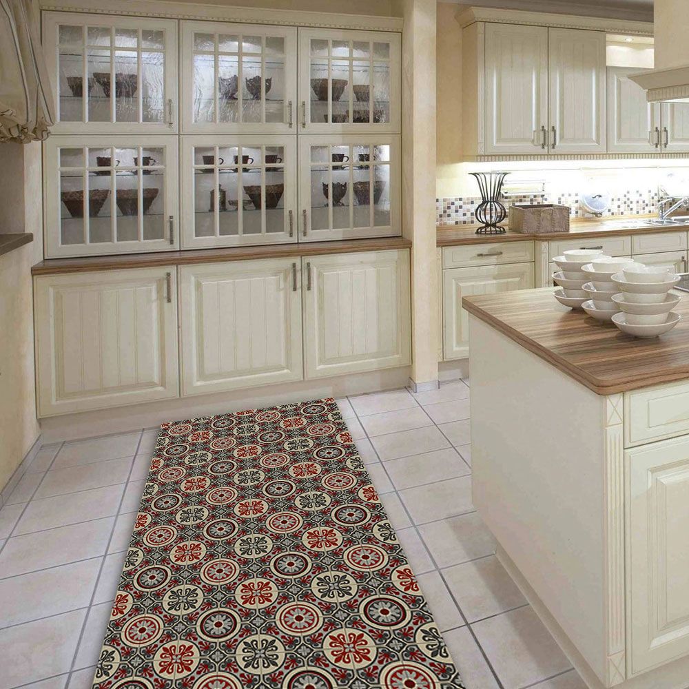 Alfombra Vinílica Antideslizante Toledo Multi de ancho 50cm. (a metros)