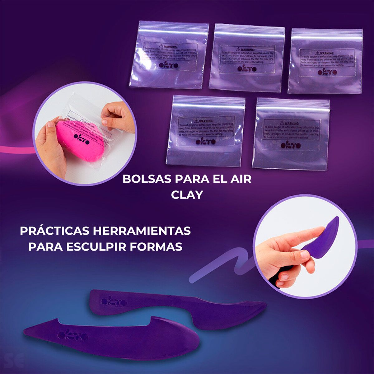 Engastado con Arcilla Aérea 36 Colores