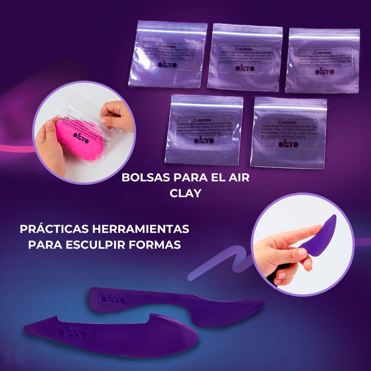 Engastado con Arcilla Aérea 18 Colores