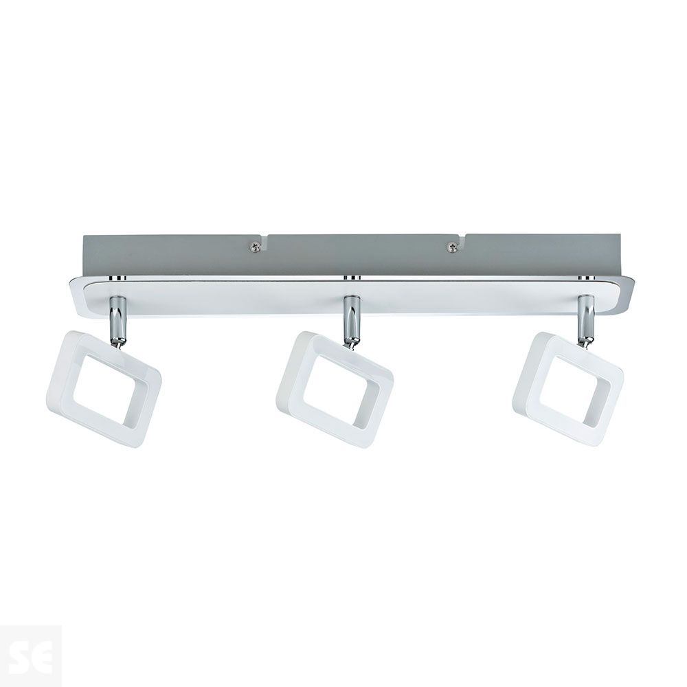 Foco Marco Frame 3x4,5 W Blanco Mate/Cromo 230 v Ref.66640