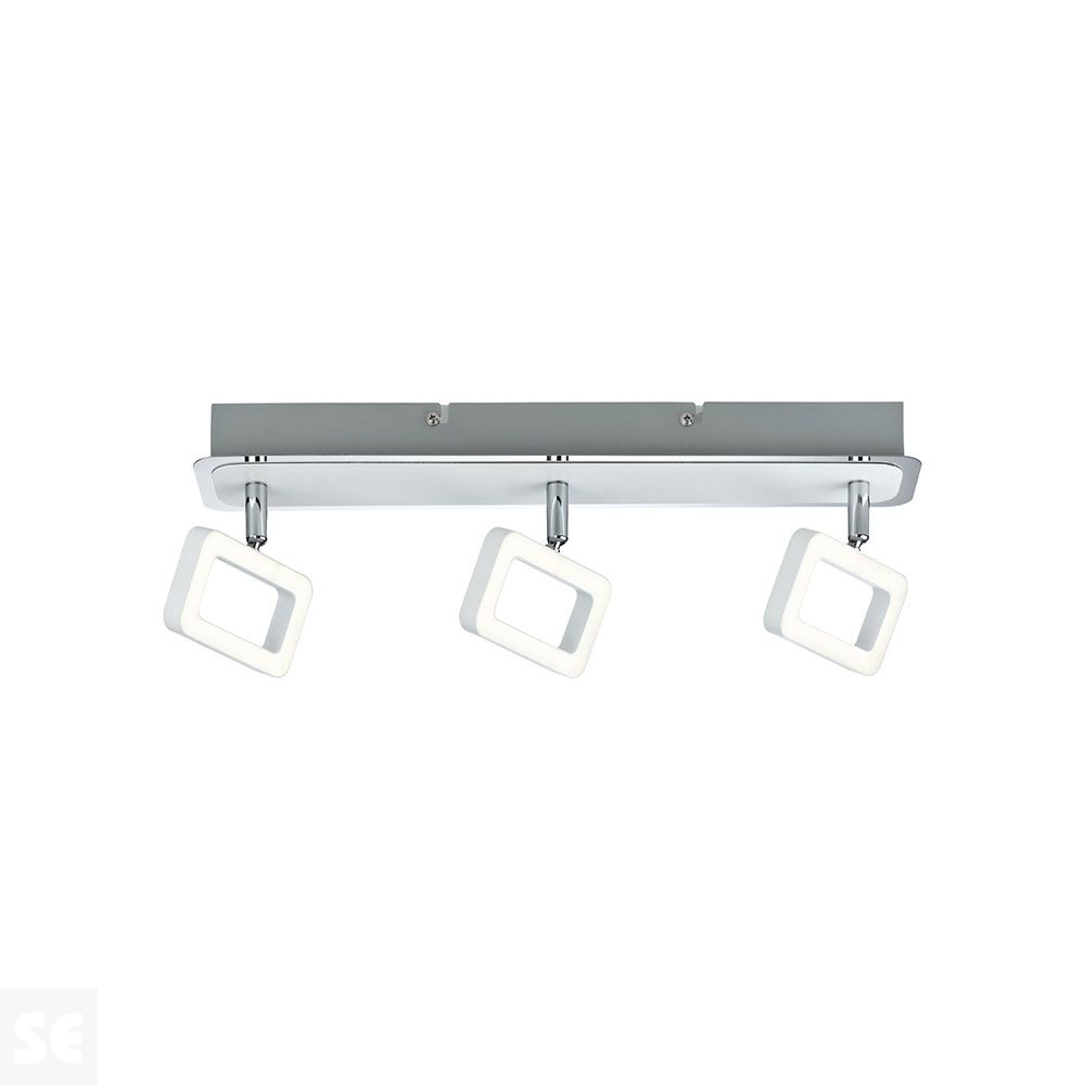 Foco Marco Frame 3x4,5 W Blanco Mate/Cromo 230 v Ref.66640