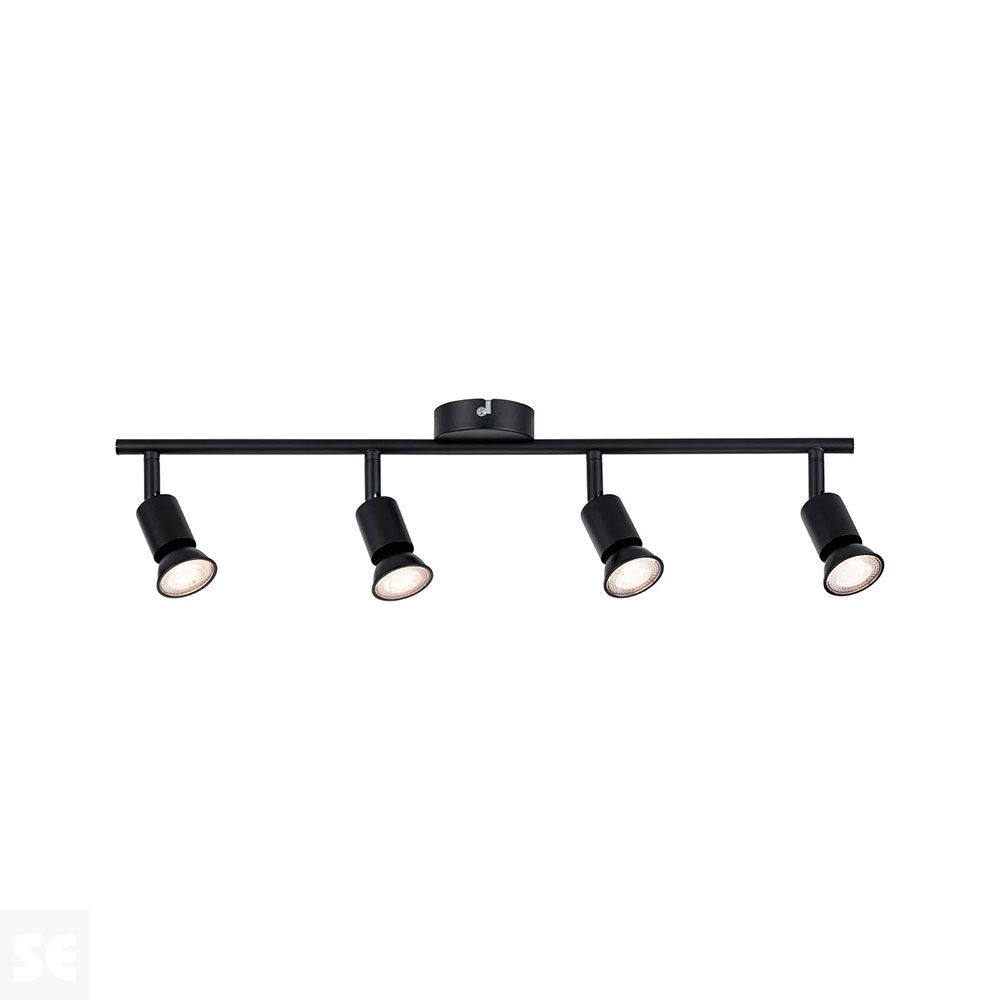 Aplique Carolina Negro Mate Max 4x10w-Gu10 66758