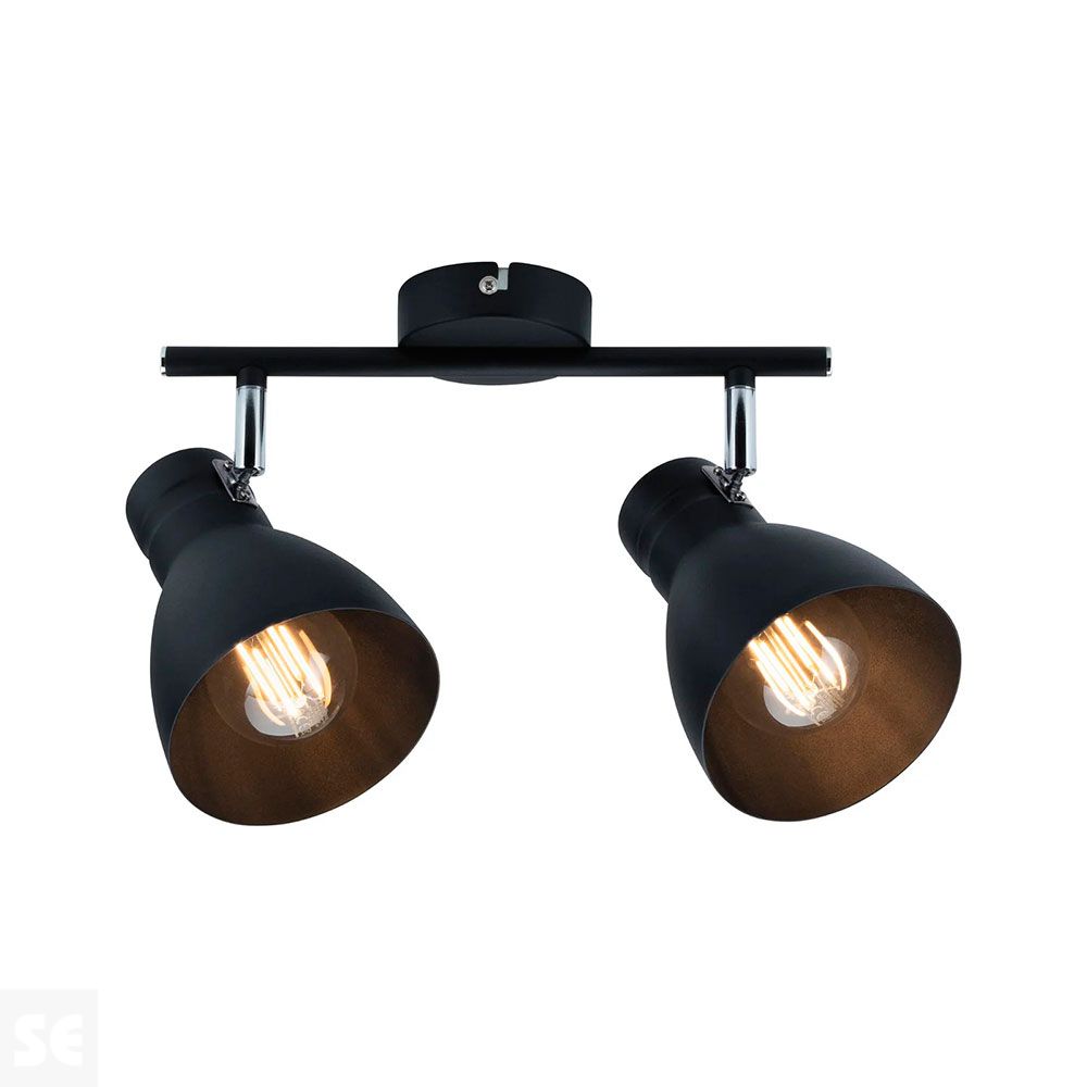 Aplique Davy Metal Negro Max.2x20w- E27 66760