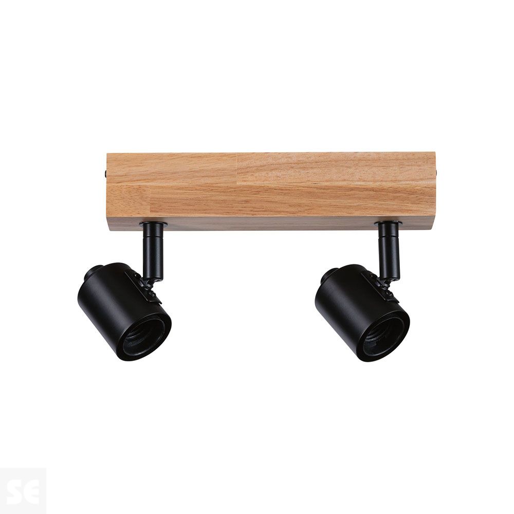 Aplique Arvid Led Madera-Negro Máx.2x20w/E27 66771