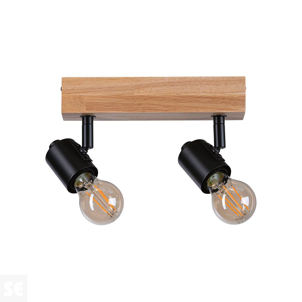Aplique Arvid Led Madera-Negro Máx.2x20w/E27 66771