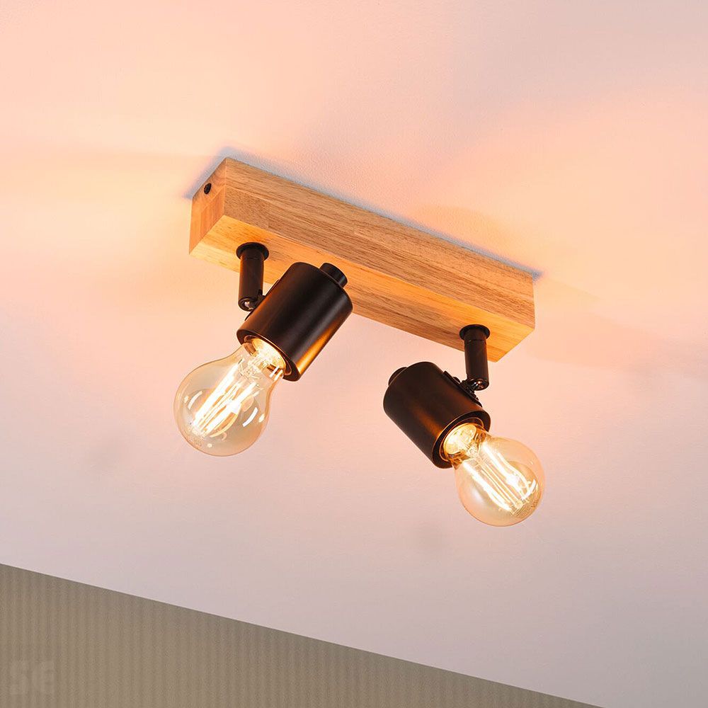 Aplique Arvid Led Madera-Negro Máx.2x20w/E27 66771