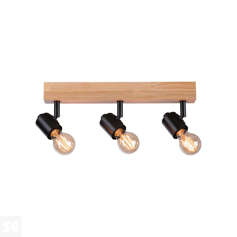 Aplique Arvid Led Madera-Negro Máx.3x20w/E27 66772