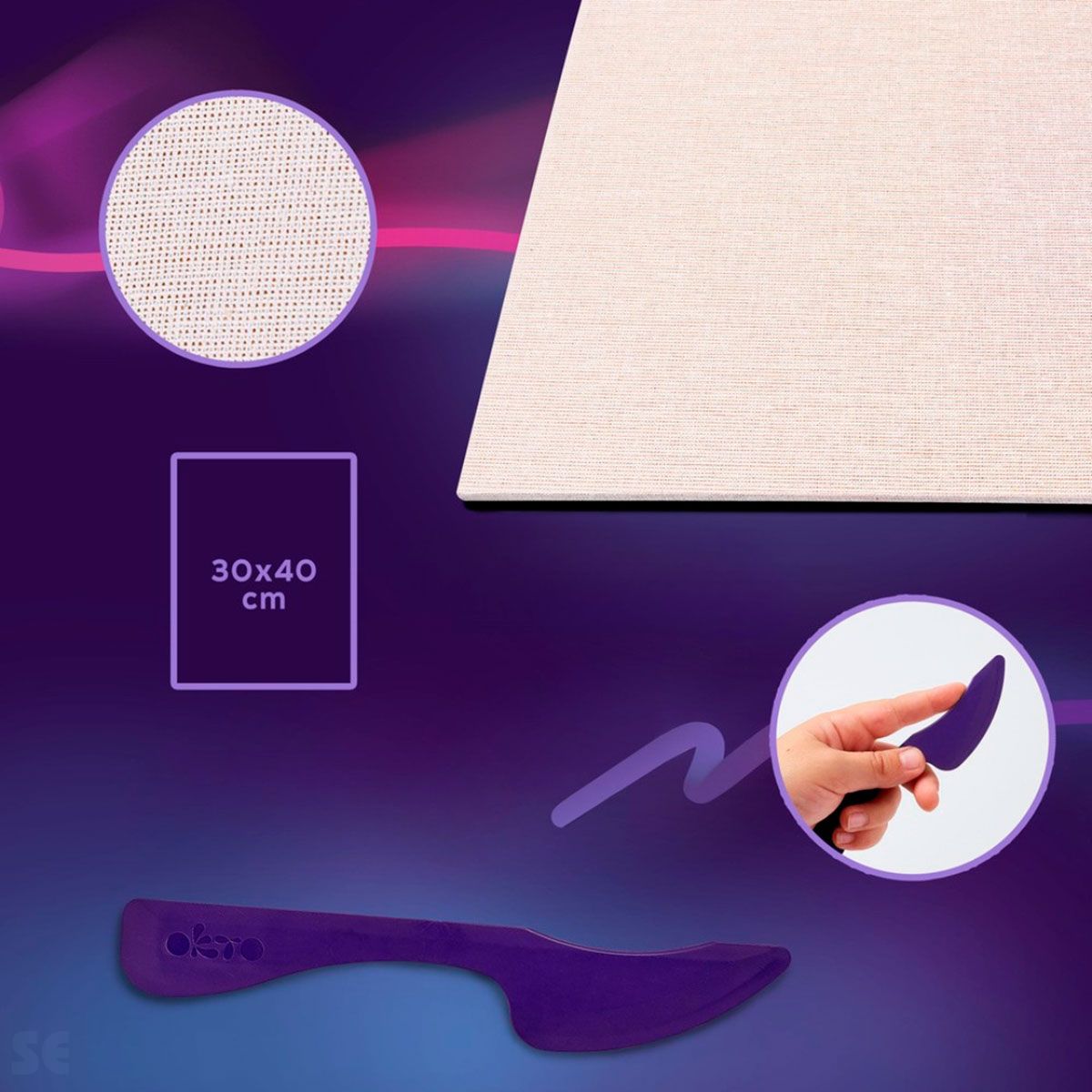 Conjunto Creativo Pintura 3d Diy París 30x40cm