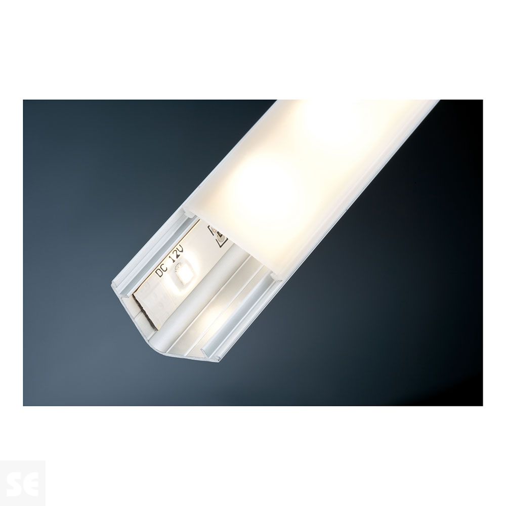 Delta Perfil Aluminio Incl. Difusor de 1 m