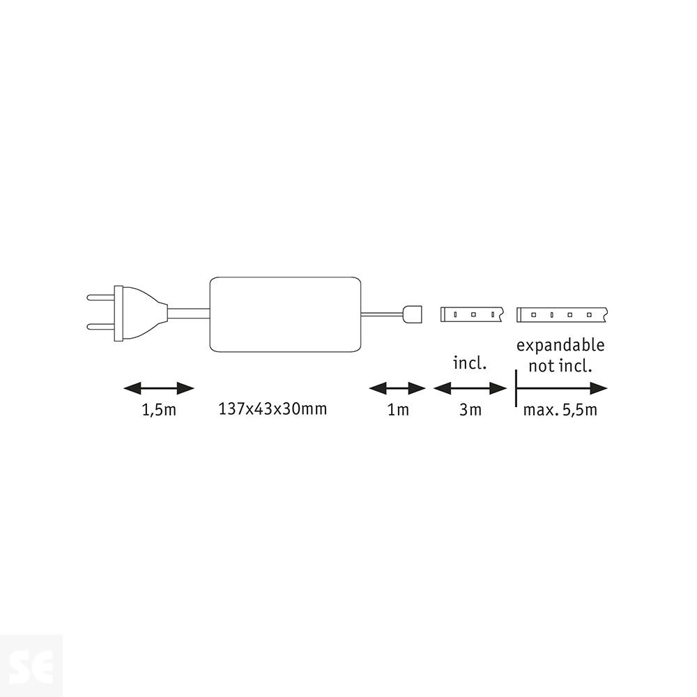 Tira Led Basic Set 1650 lm-2700 k 1x20 w 3 m 70579