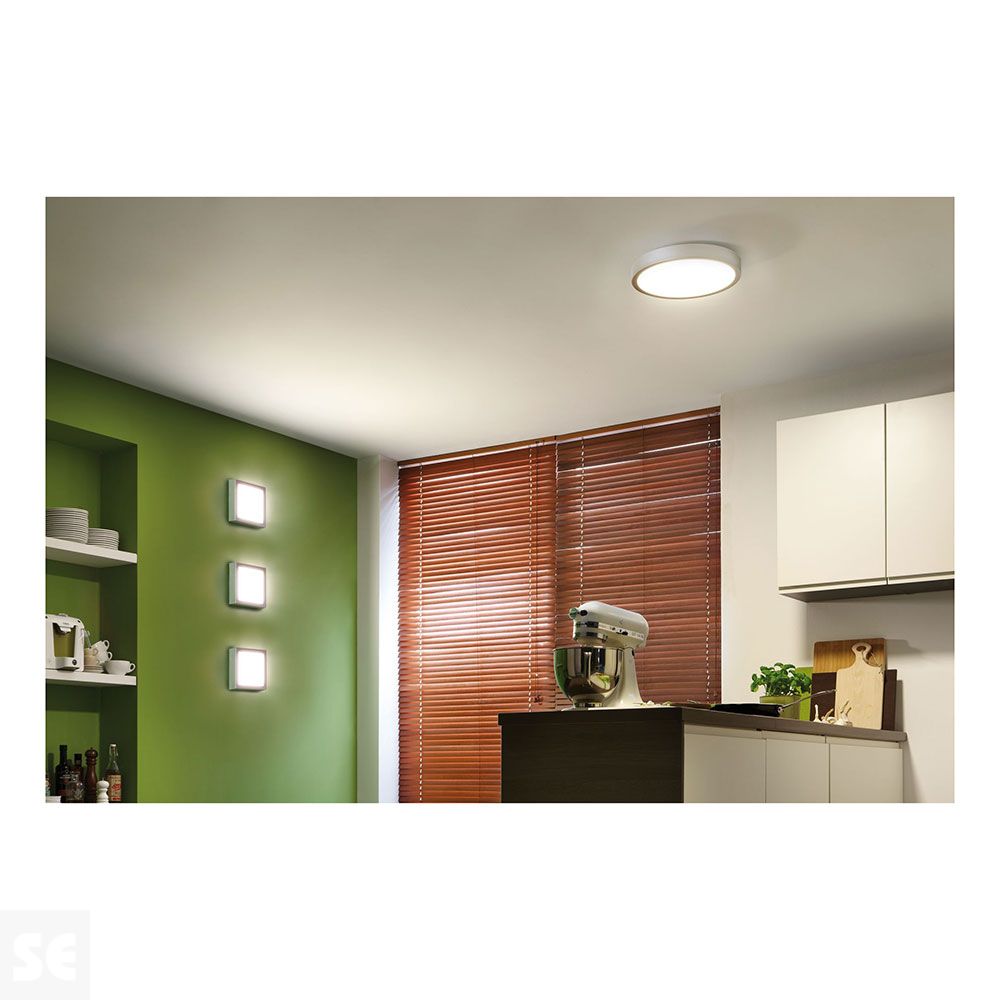 Aplique Lunar Led 1520 lm/3000 k Mate Incl. 1x15.5 W Cuad. 70649