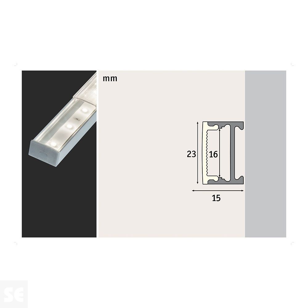 Perfil cuadrado 100 cm 70809