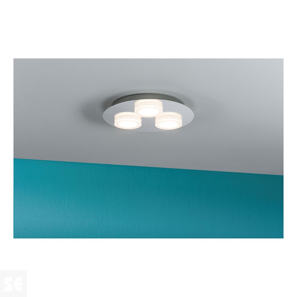 Plafón Doradus Ip23 Led Vtomo 3x5 E 250 mm Ref.70874