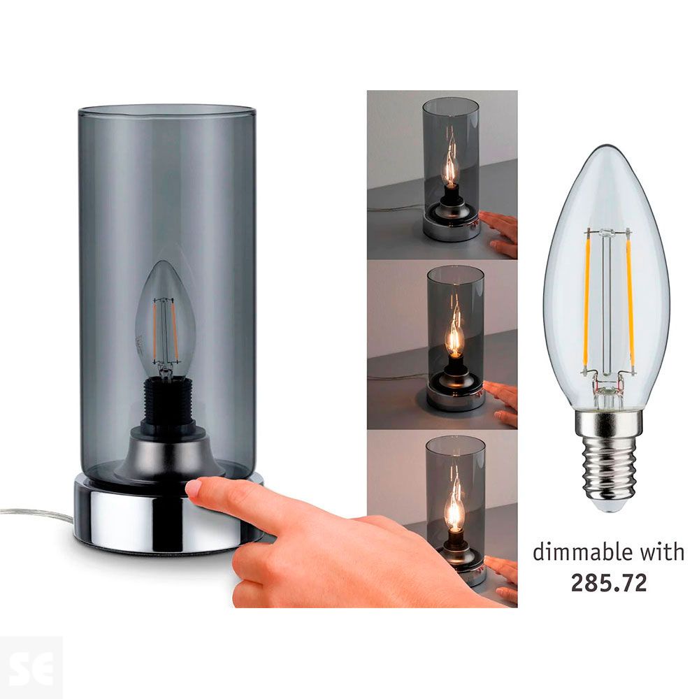 Lámpara Pinja Cromo Max. 1x20w-E14 Ref.77056