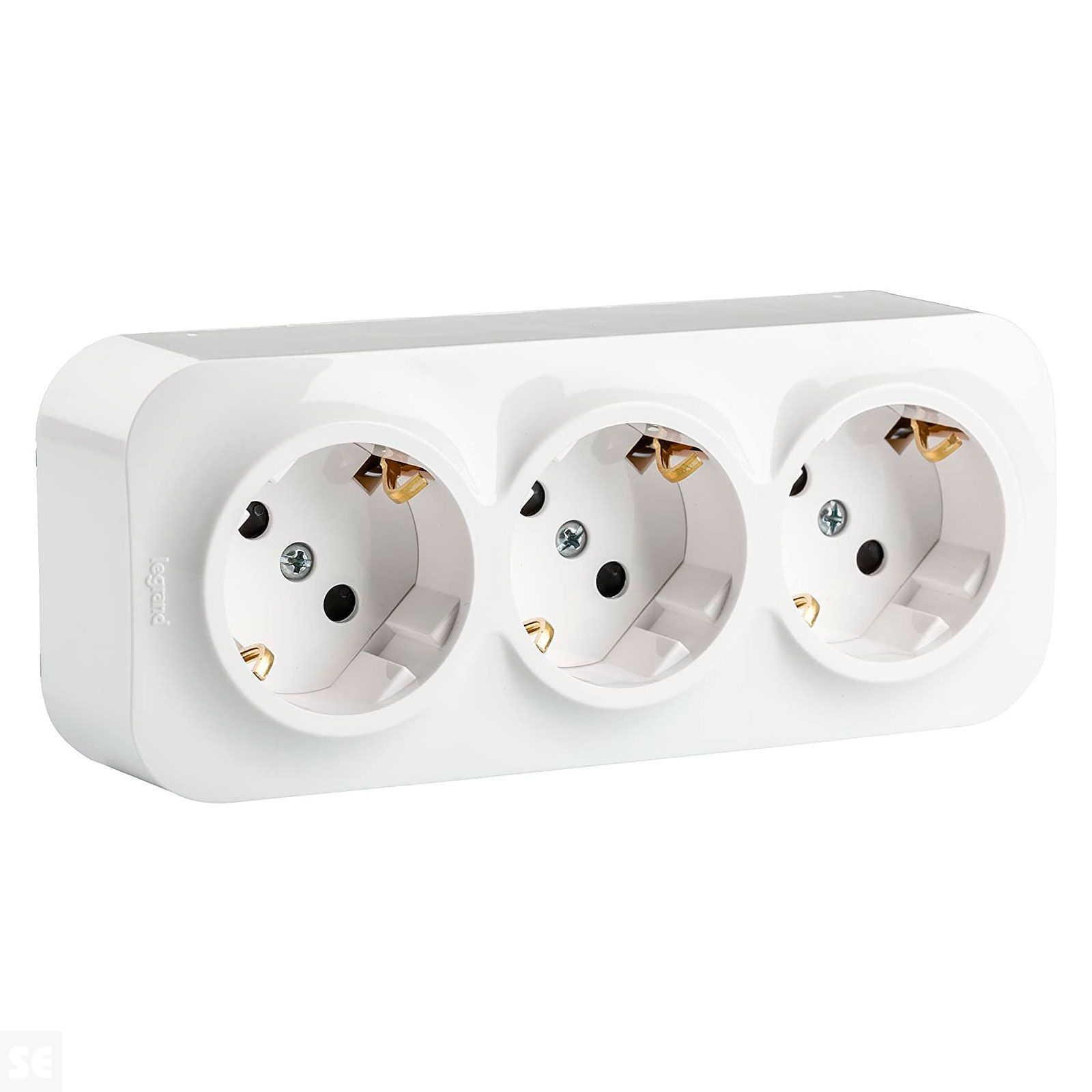 Forix Ip21 Base Triple Blanca 2p+T