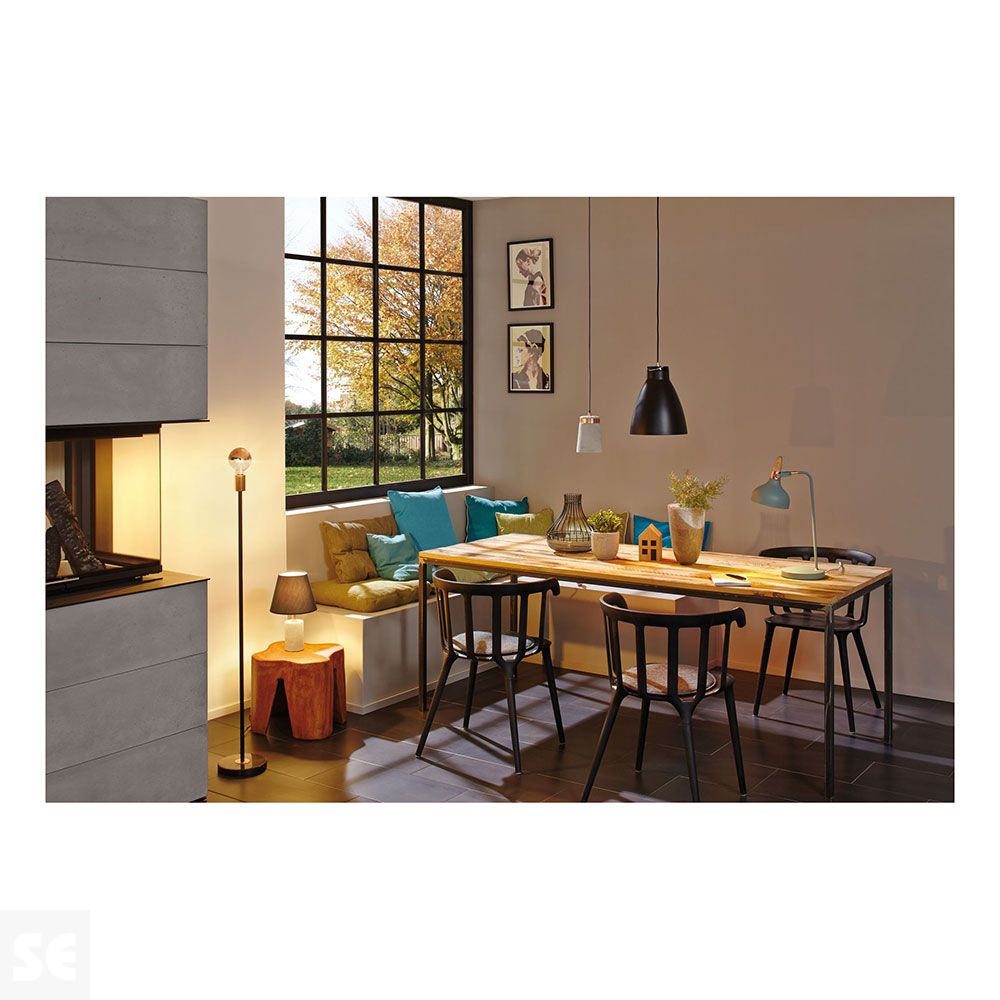 Lámpara de pie Nordin Stehl Max. 1x20 W Ref.79615