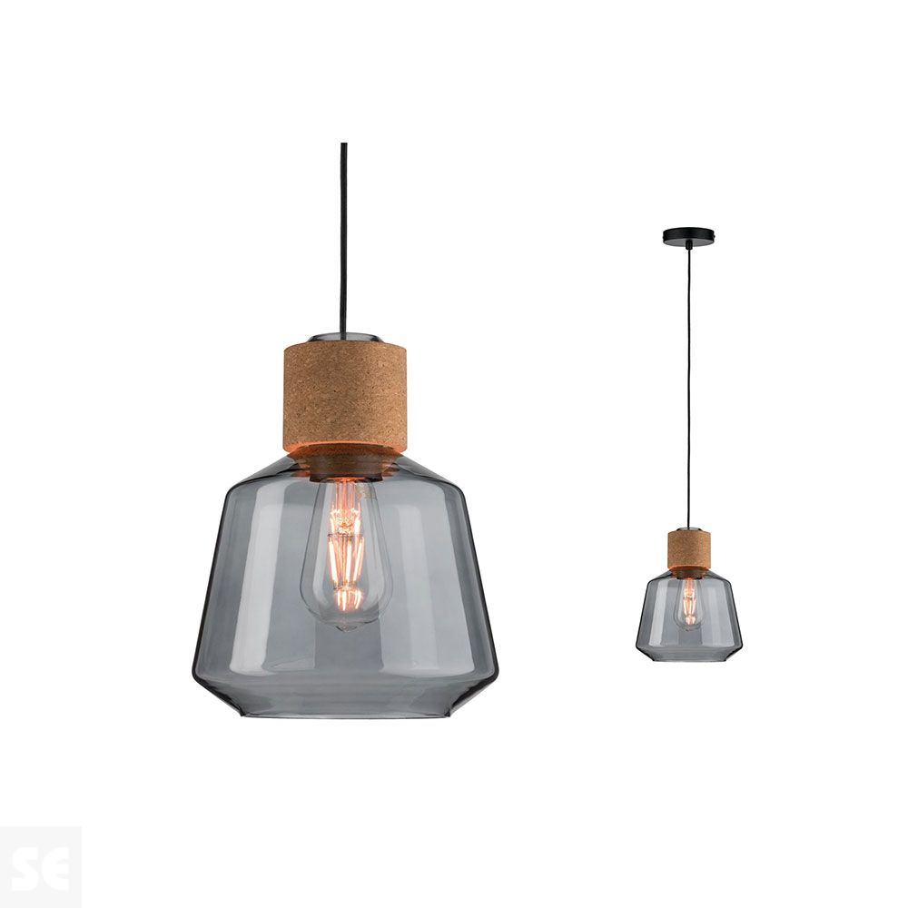 Lámpara Colgante de suspensión Neordic Elia 1x20 w E27 230 v Ref.79739