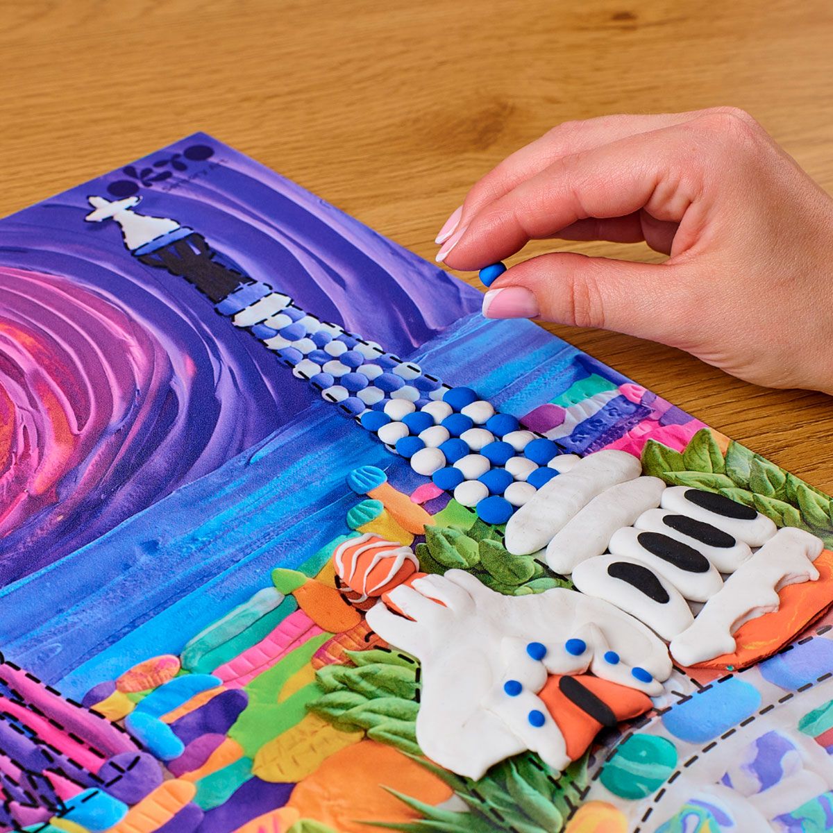 Pintura 3d Diy 30x40 Cm. Park Guell. Barcelona