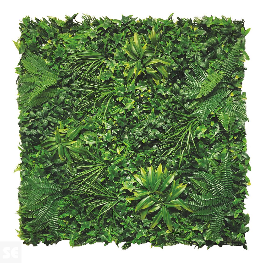 Jardín Vertical Tropical Verde Tupido 1x1 metros