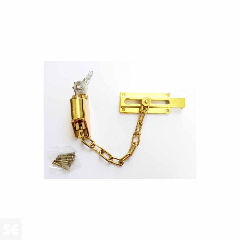 Cadena Seguridad C/Llave Oro