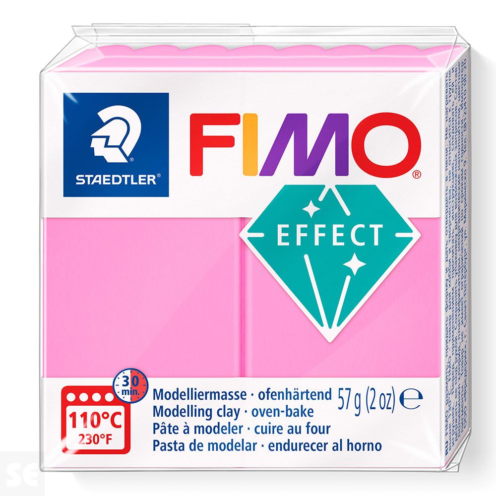 Fimo Pastilla Effect Rojo Neón 57g