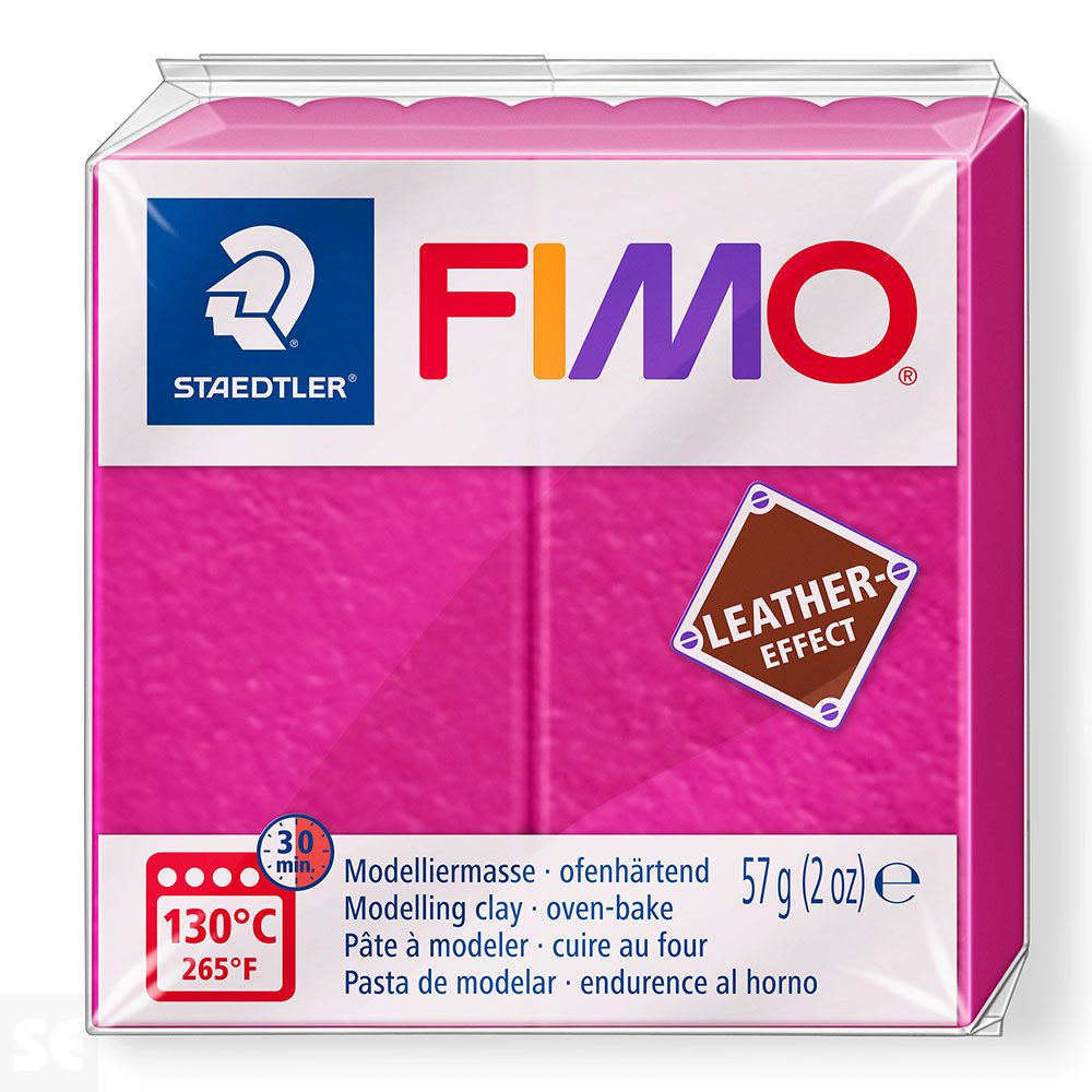 Fimo Pastilla Leather-Effect Frutos Rojos 57g